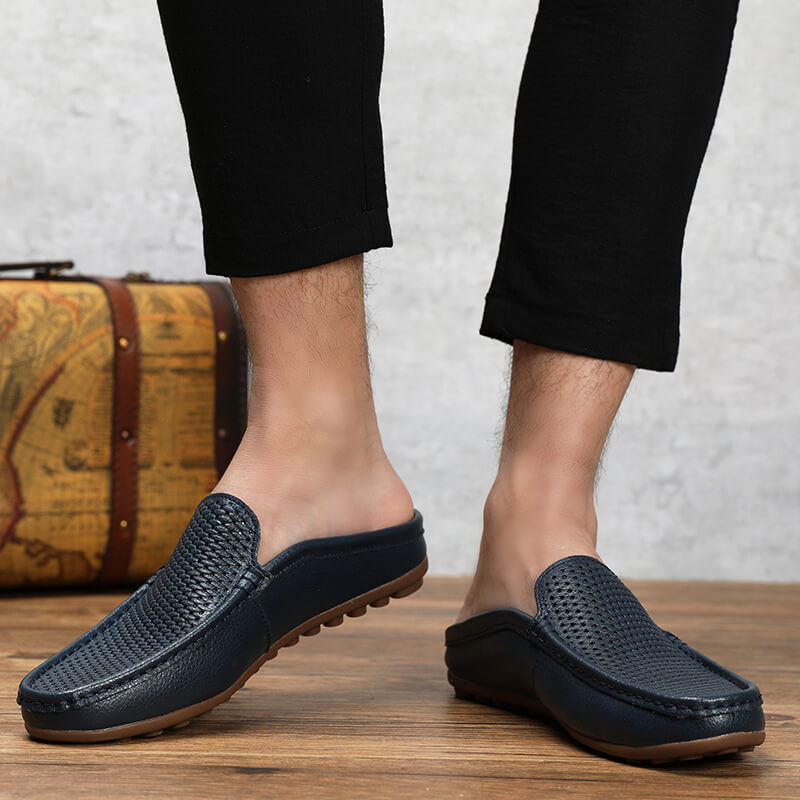 Mario | Riviera Leder-Slipper – Eleganz im italienischen Stil