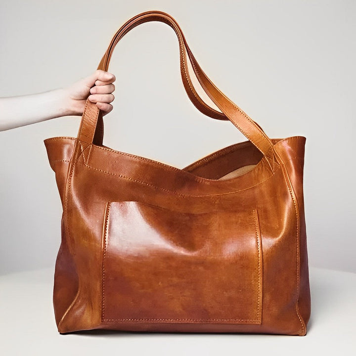 Martha | Vintage Lederschultertasche