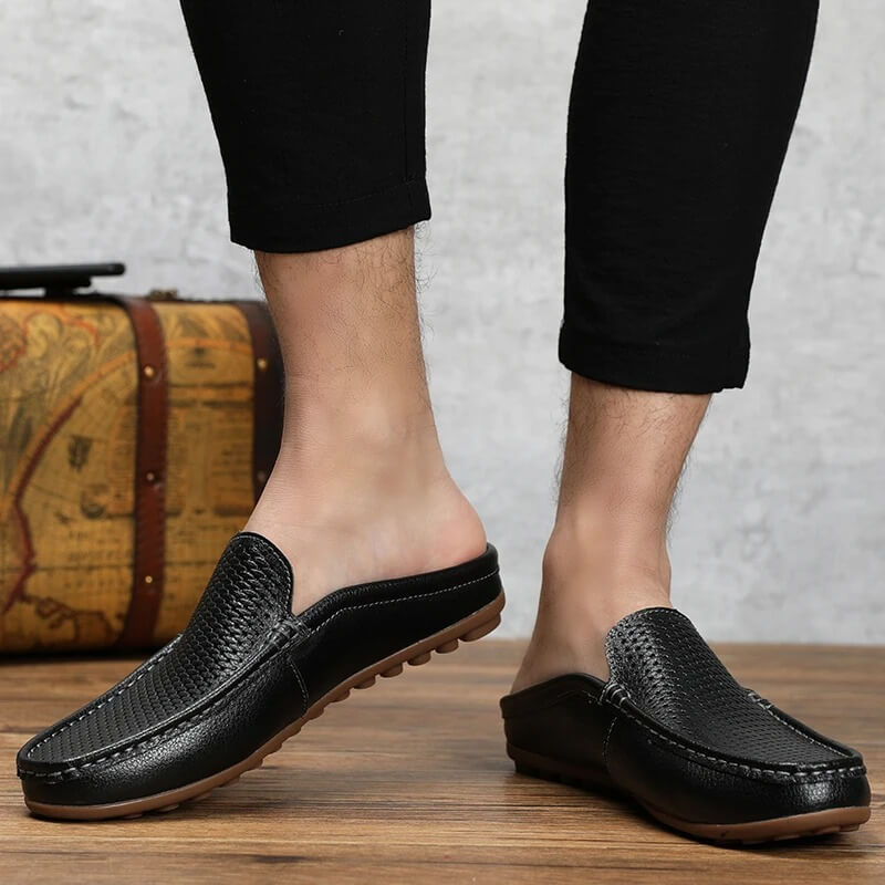 Mario | Riviera Leder-Slipper – Eleganz im italienischen Stil