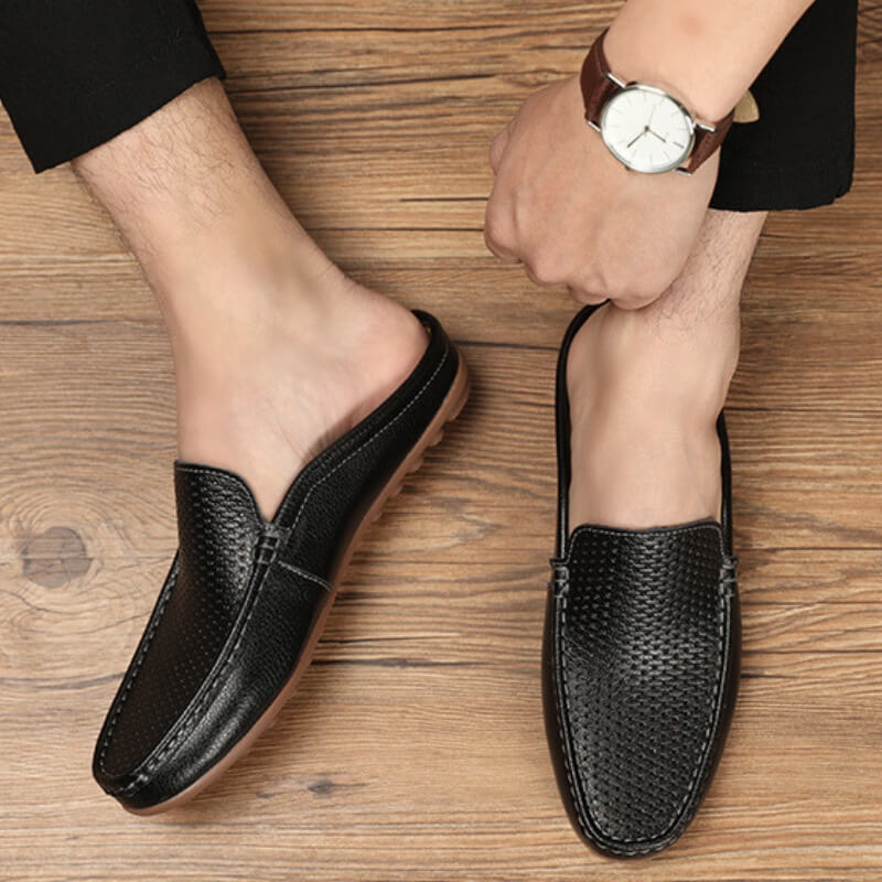 Mario | Riviera Leder-Slipper – Eleganz im italienischen Stil