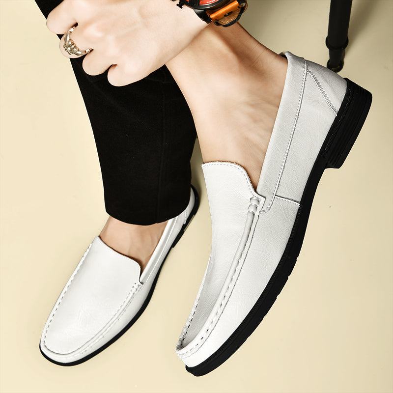 Bastien | Glimmer-Leder-Slipper