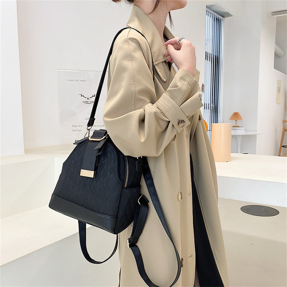 Phoebe - Stylischer Rucksack mit geometrischem Muster