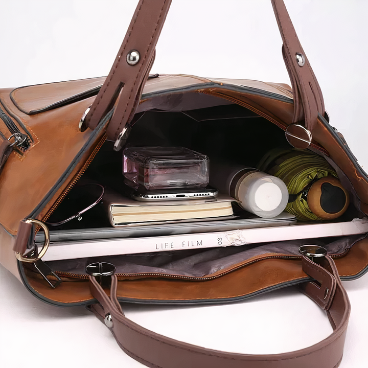 Hildegard | Schultertasche im Vintage-Stil