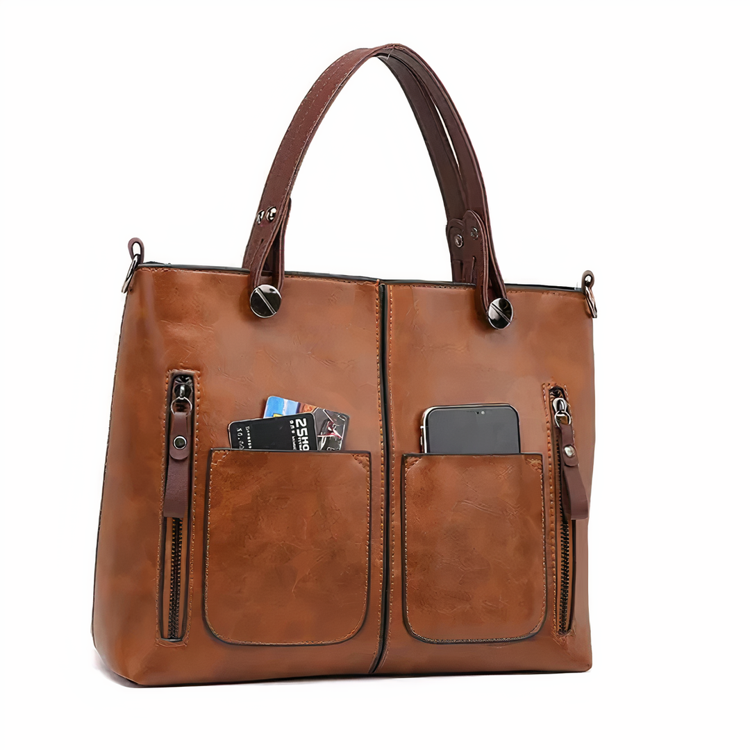 Hildegard | Schultertasche im Vintage-Stil