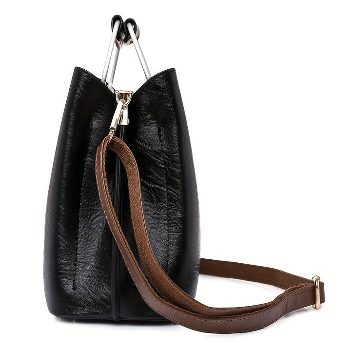 Ava | Elegante zweifarbige Ledertasche