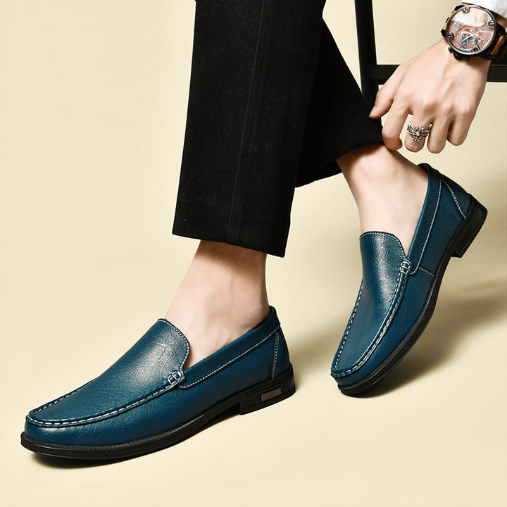 Bastien | Glimmer-Leder-Slipper